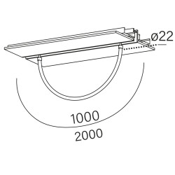 AQFORM TUBE flex LED high multitrack 16512/3 100cm, 200cm