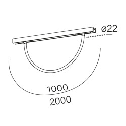 AQFORM TUBE flex LED multitrack 16510/1 świecący wąż do szyn