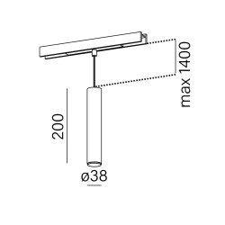 AQFORM PET mini LED suspened multitrack 16369