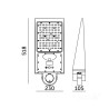 Solar street light with motion sensor LED 30W 2CCT IP65