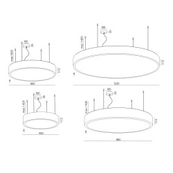 AQFORM BIG SIZE next round LED suspended 50259