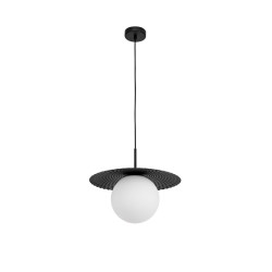LUCES SALTO LE41780/1 pendant lamp black 1xE27 ball