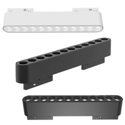 FIVETRACK DRACO do szyn 5mm biała, czarna LED 12W 3000-4000K