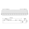 FIVETRACK DRACO rail 5mm white, black LED 12W