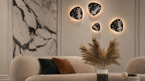 Kinkiety z marmuru – białe i czarne lampy ścienne do eleganckich wnętrz Kinkiety z marmuru – białe i czarne lampy ścienne do eleganckich wnętrz