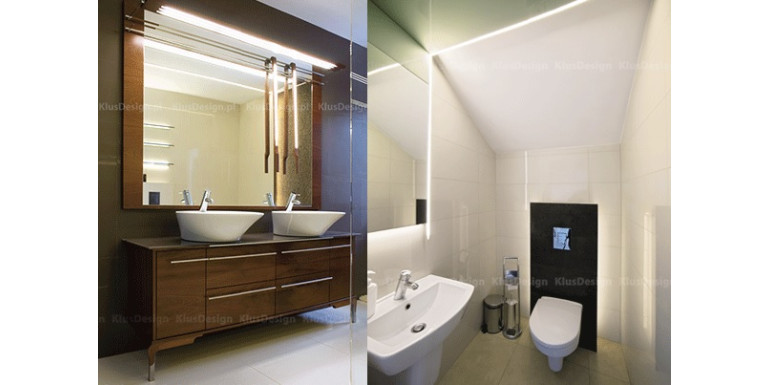  A few ways to break the boring lighting in the bathroom